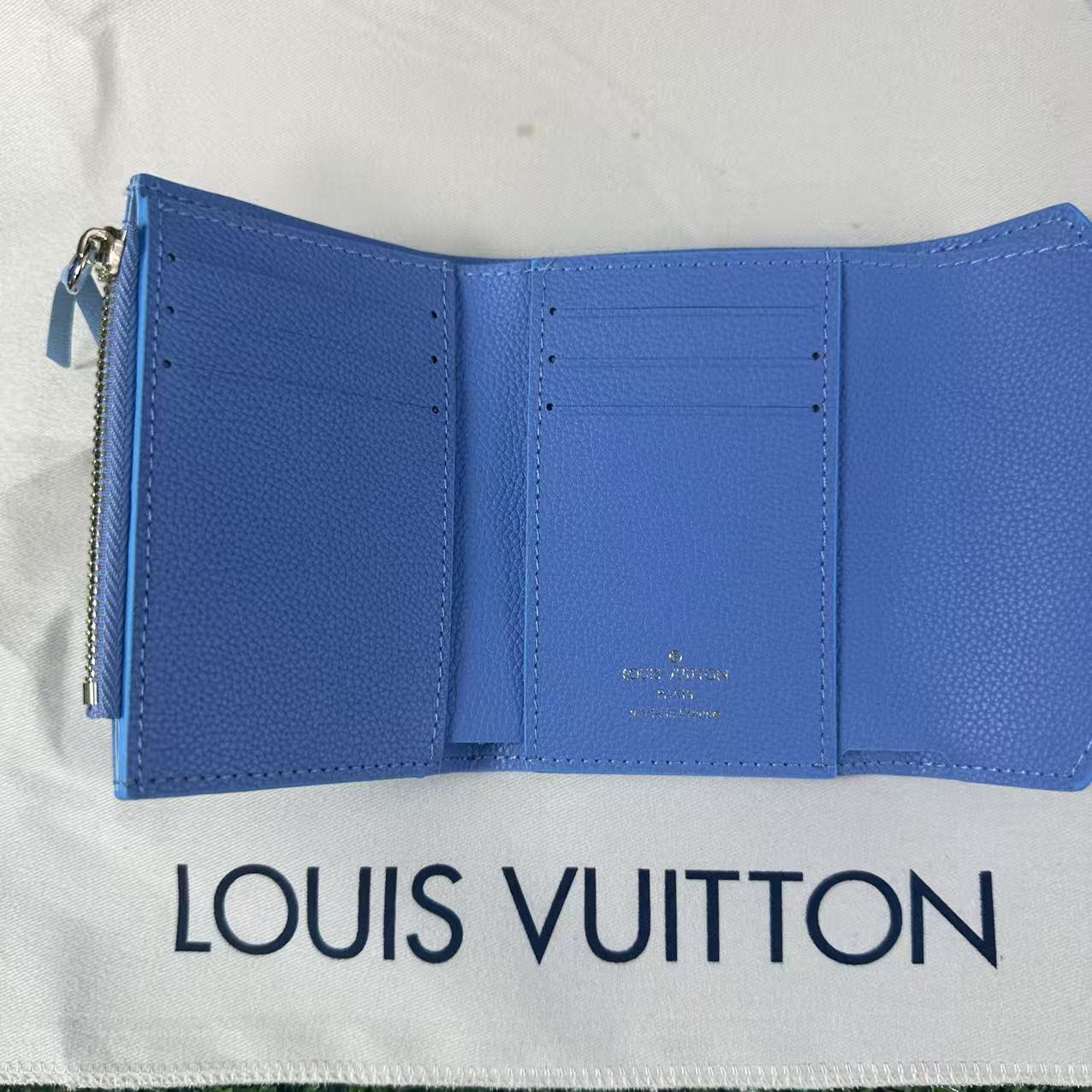LOUIS VUITTON ルイ ヴィトン モノグラム・アンプラント ポルトフォイユ・ヴィクトリーヌ 小銭入れ付き 三つ折り財布