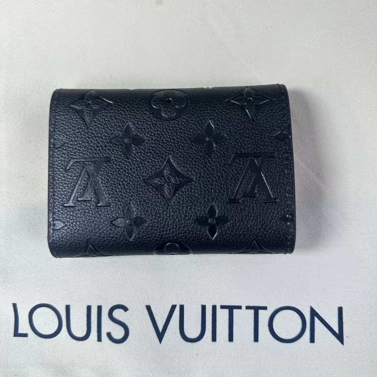 LOUIS VUITTON ルイ ヴィトン モノグラム・アンプラント ポルトフォイユ・ヴィクトリーヌ 小銭入れ付き 三つ折り財布