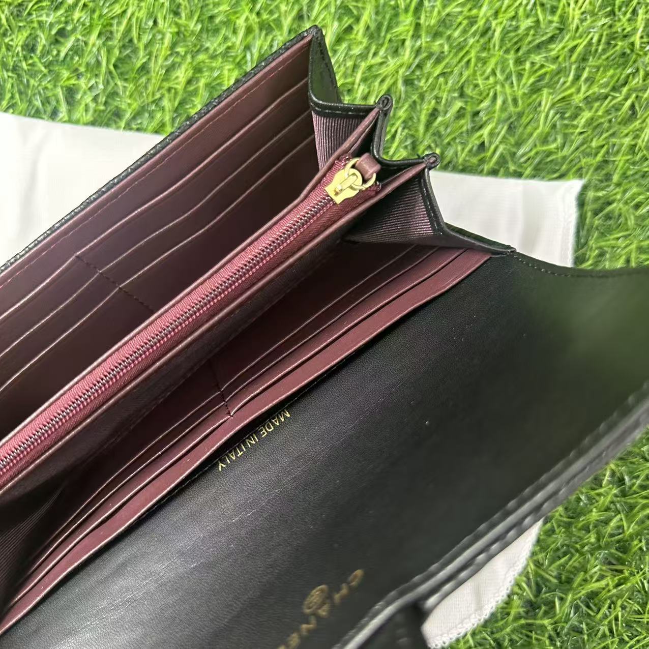 シャネル CHANEL クラシックロングフラップウォレット 長財布 ブラック レディース