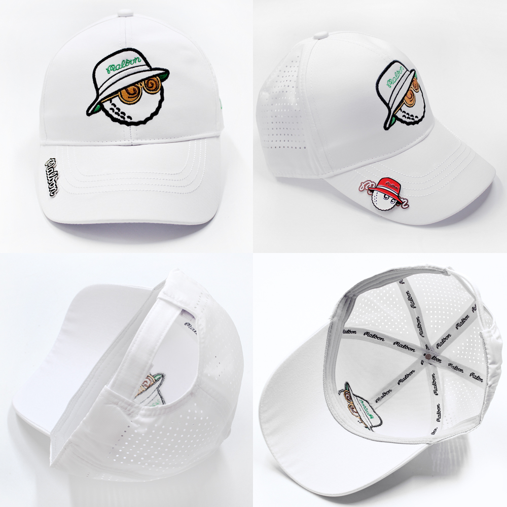 マルボンキャップ メンズ ゴルフ 帽子 UVカット 紫外線対策 日焼け防止 深め つば広 ベースボールキャップ ロゴキャップ スポーツ