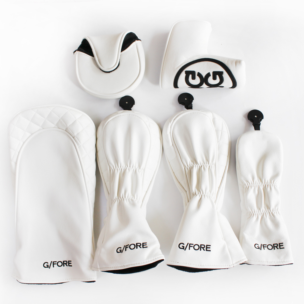 G/FORE ジーフォア ゴルフ ヘッドカバー パターカバー ブレード型 マレット型 ドライバー ウッド用カバー ユーティリティ 5点セット/6点セット 防水仕様 番手付き