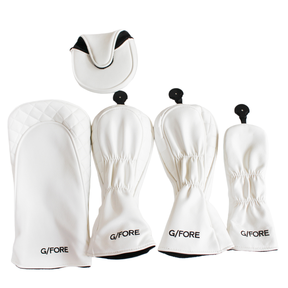 G/FORE ジーフォア ゴルフ ヘッドカバー パターカバー ブレード型 マレット型 ドライバー ウッド用カバー ユーティリティ 5点セット/6点セット 防水仕様 番手付き