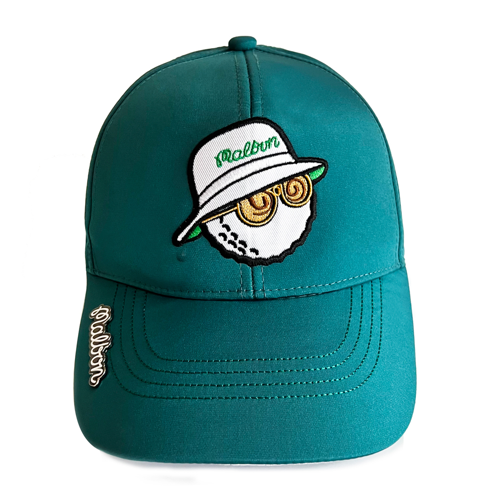 マルボンキャップ メンズ ゴルフ 帽子 UVカット 紫外線対策 日焼け防止 深め つば広 ベースボールキャップ ロゴキャップ スポーツ