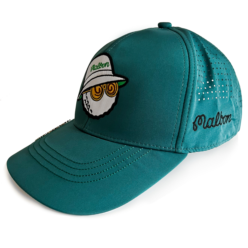 マルボンキャップ メンズ ゴルフ 帽子 UVカット 紫外線対策 日焼け防止 深め つば広 ベースボールキャップ ロゴキャップ スポーツ