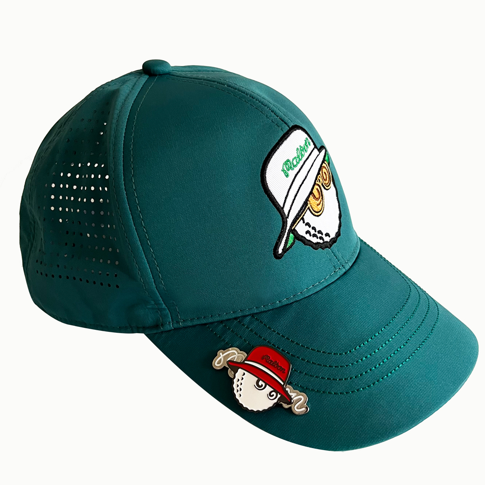 マルボンキャップ メンズ ゴルフ 帽子 UVカット 紫外線対策 日焼け防止 深め つば広 ベースボールキャップ ロゴキャップ スポーツ