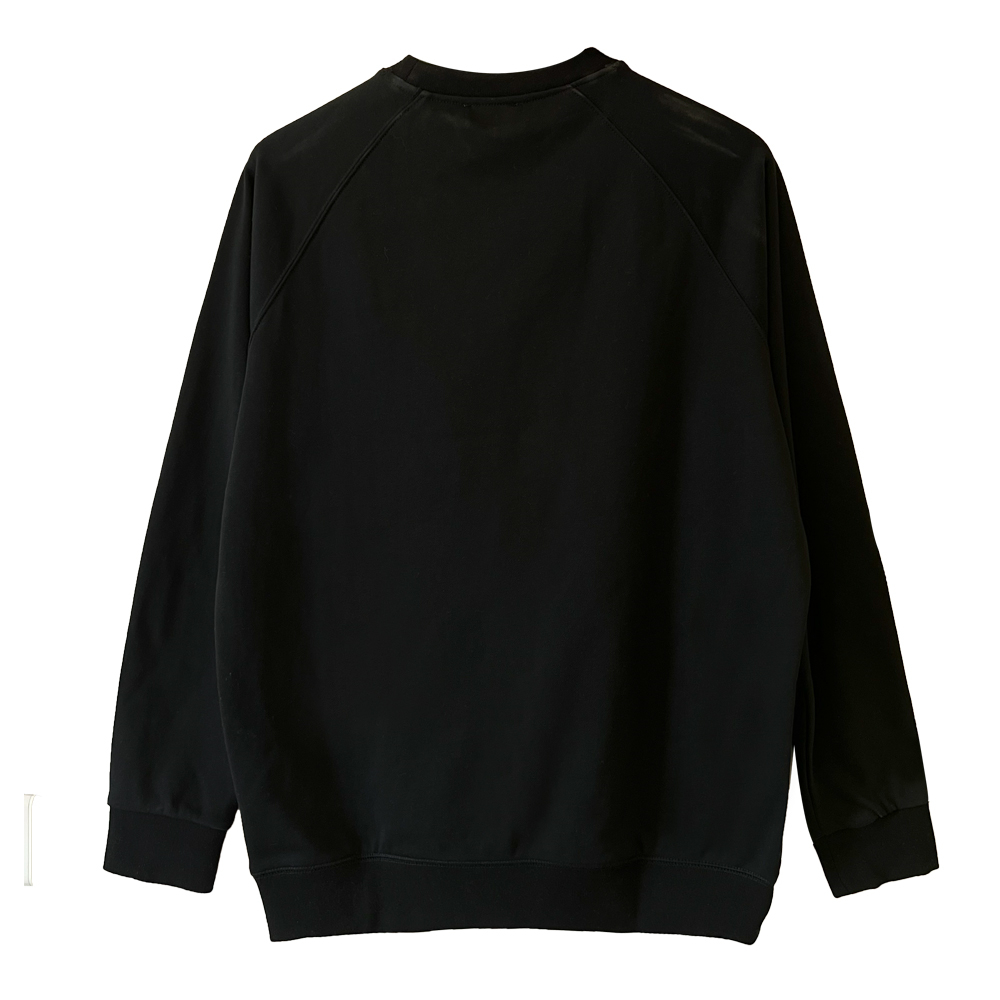 (Maison Kitsune専用袋付き) MAISON KITSUNE メゾンキツネ スウェット トップス カットソー トレーナー 長袖 刺繍 レディース メンズ ブラック ホワイト FOX HEAD PATCH AM00303KM0001