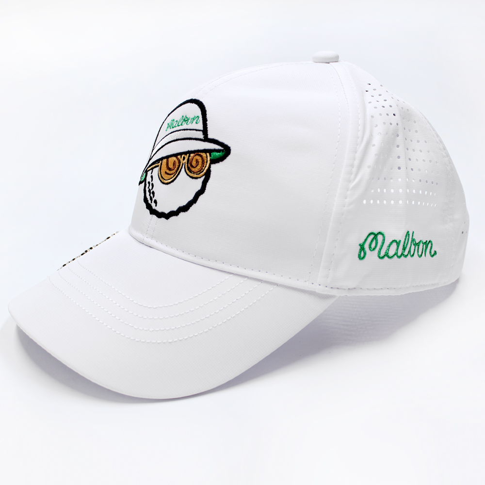 マルボンキャップ メンズ ゴルフ 帽子 UVカット 紫外線対策 日焼け防止 深め つば広 ベースボールキャップ ロゴキャップ スポーツ