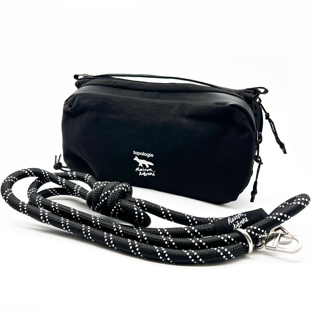 MAISON KITSUNE x TOPOLOGIE トポロジー メゾンキツネ  Bottle Sacoche ボトルサコッシュ ナイロンバッグト ショルダーバッグ バッグ