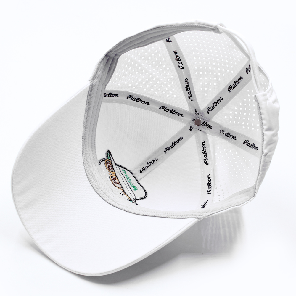 マルボンキャップ メンズ ゴルフ 帽子 UVカット 紫外線対策 日焼け防止 深め つば広 ベースボールキャップ ロゴキャップ スポーツ