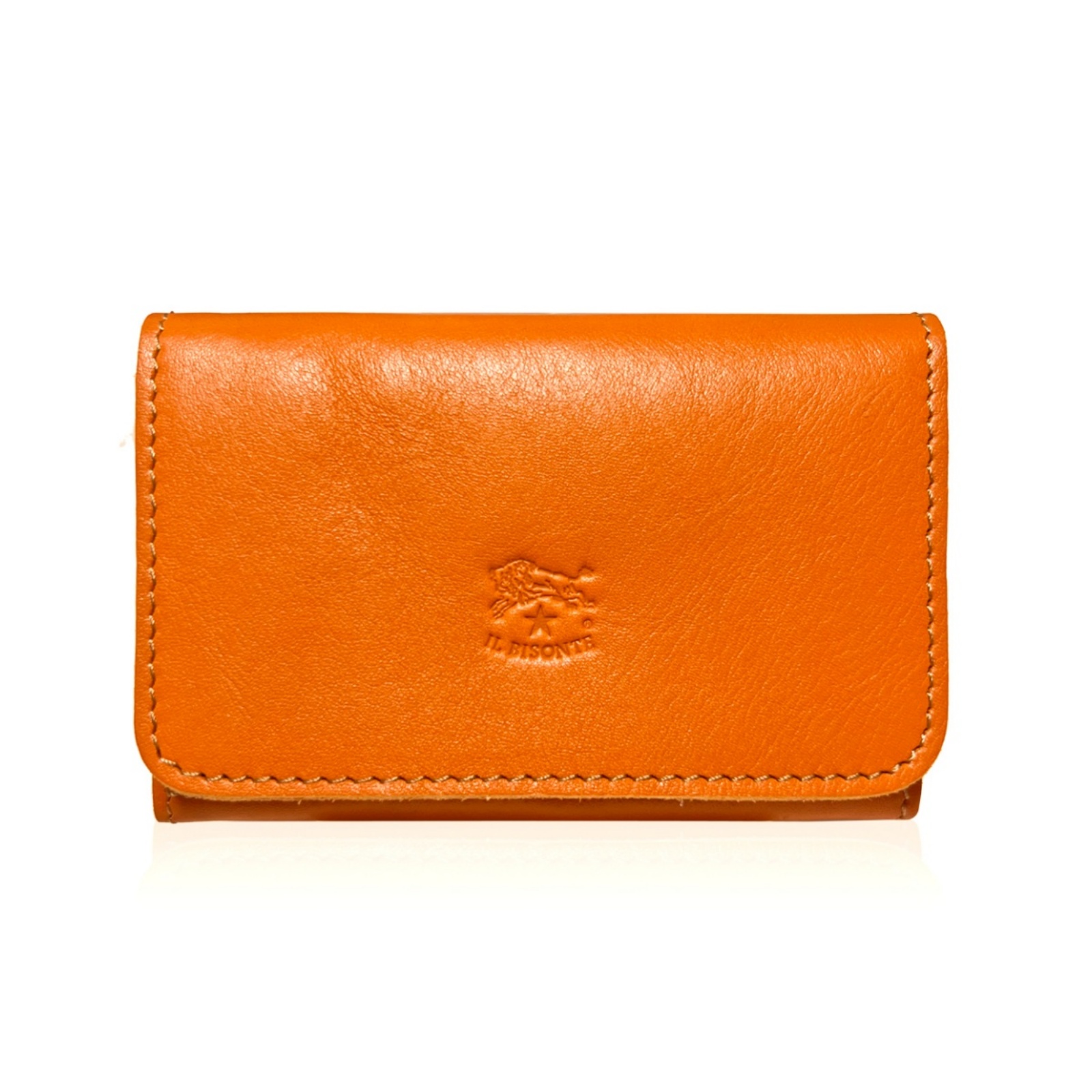 イルビゾンテ IL BISONTE 名刺入れ カードケース 名刺クリップ 2つ折り レザー 名刺ケース 牛革 ブランド カード入れ 大容量 薄型 おしゃれ ビジネス メンズ レディース ブラック ブラウン