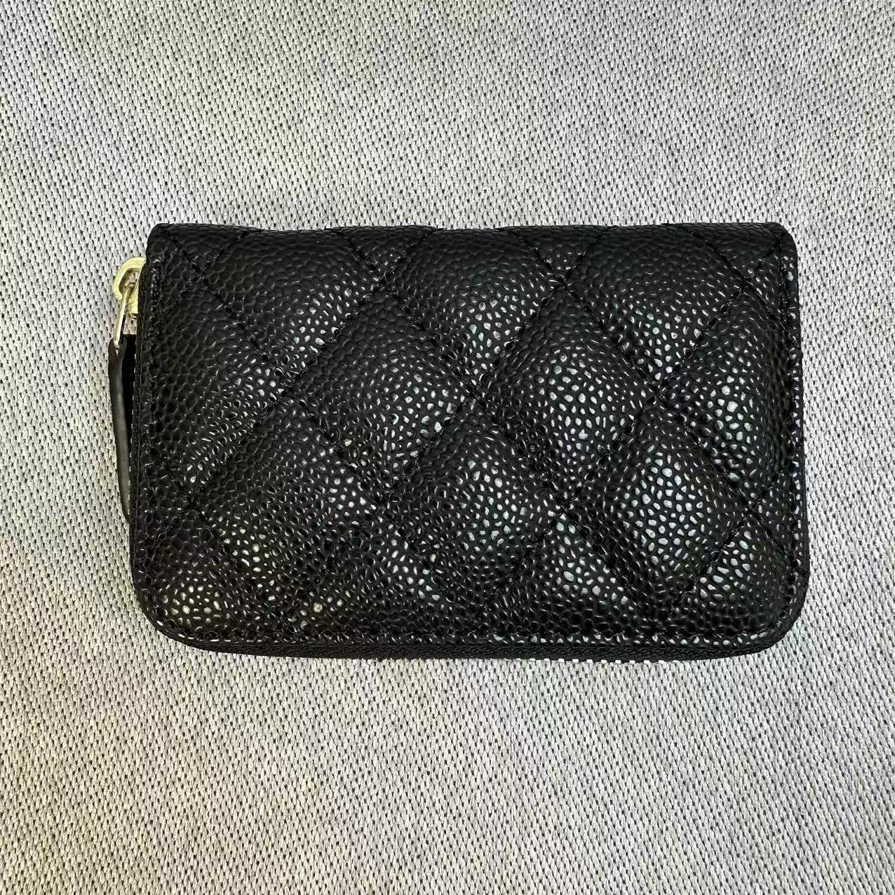 CHANEL シャネル キャビアスキン コインパース コインケース 小銭入れ 折りたたみ財布