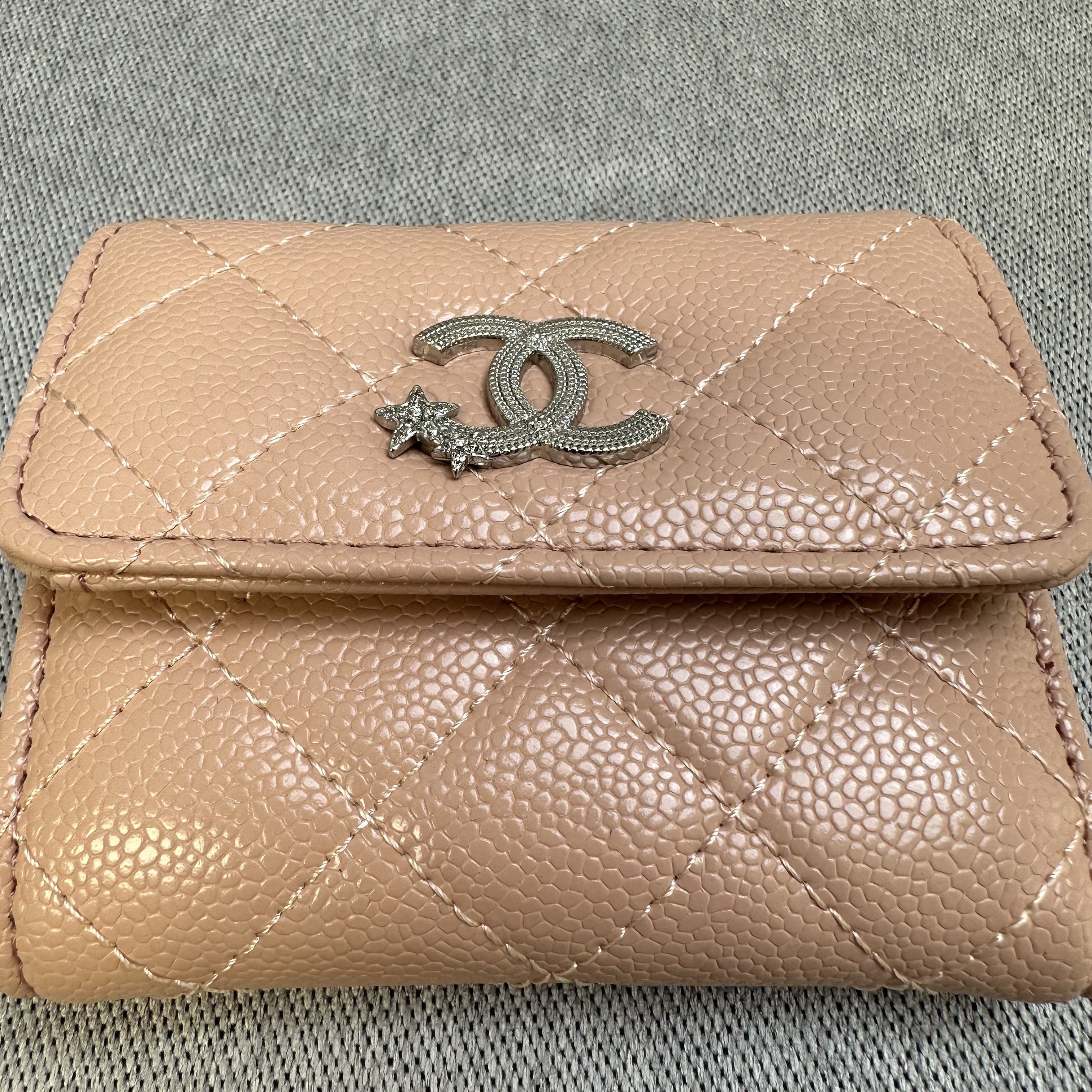 シャネル CHANEL 三つ折り財布 スモール フラップ ウォレット 財布 スター 星 