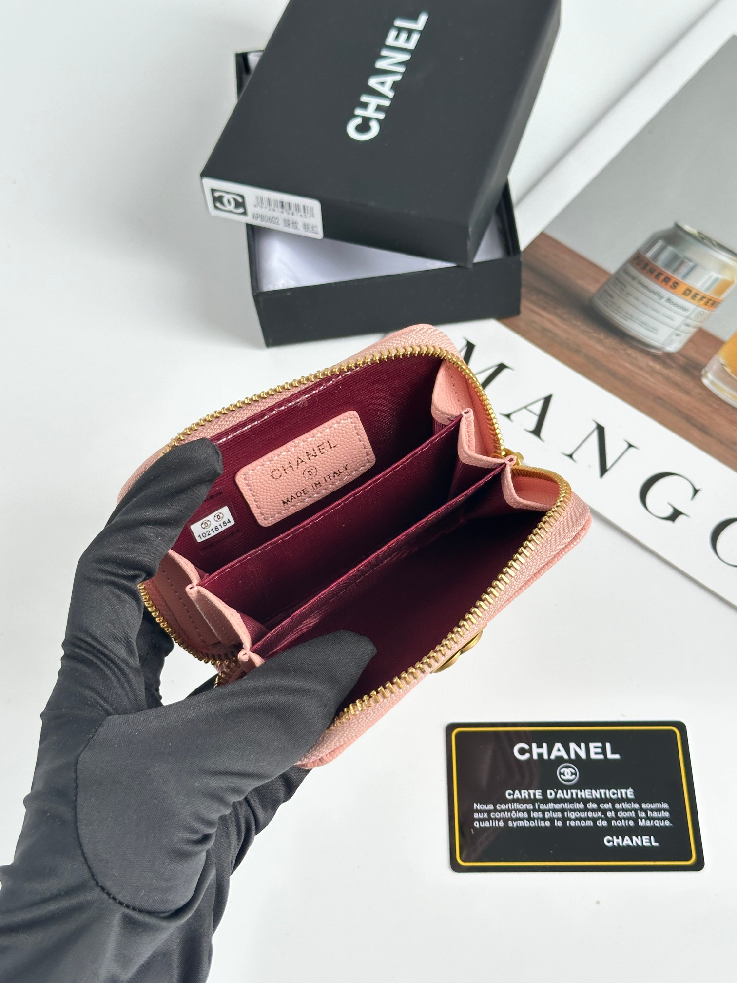 CHANEL BOY シャネル ボーイ コインケース キャビア ブラック ゴールド金具 ココマーク マトラッセ コンパクトウォレット カードケース 財布