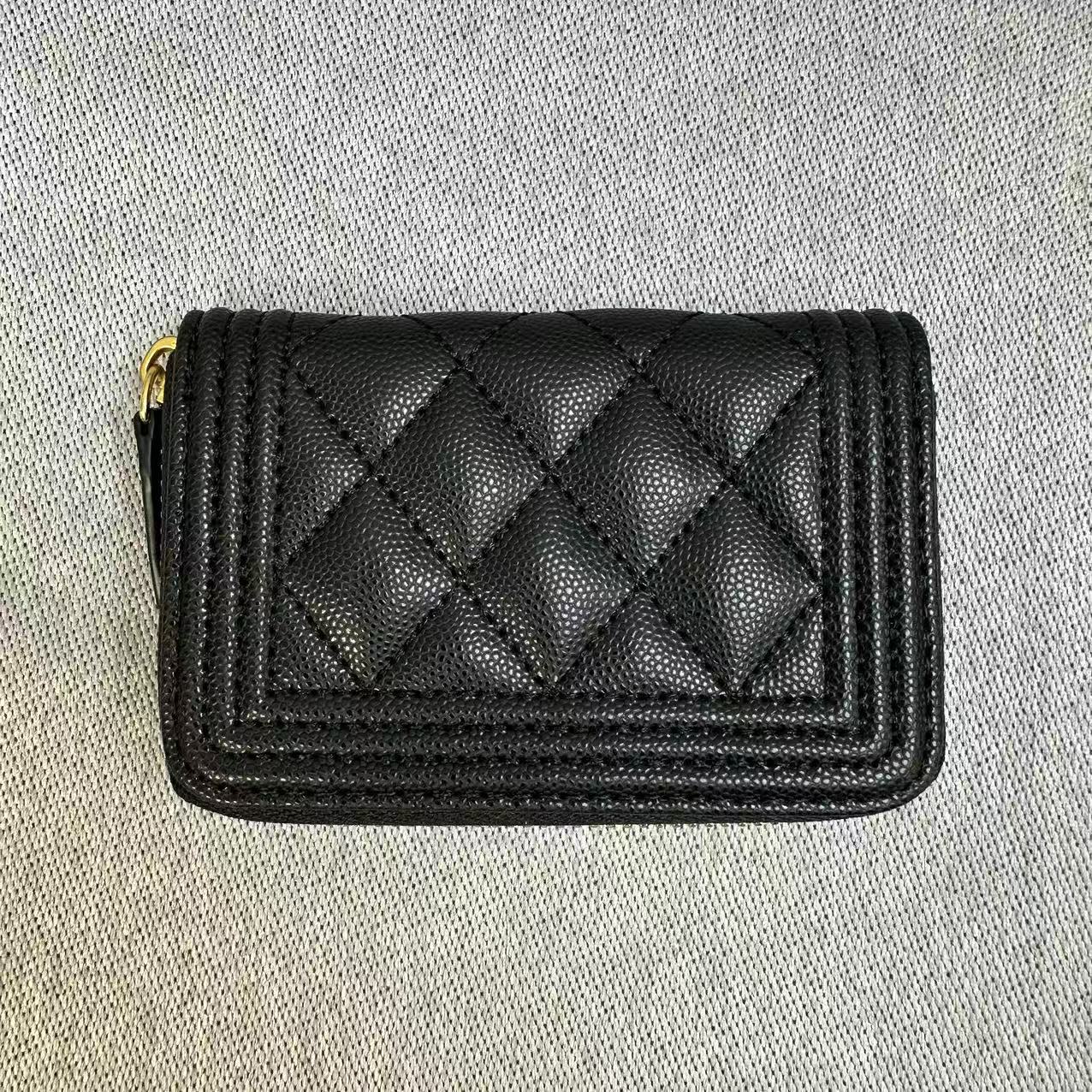 CHANEL シャネル キャビアスキン コインパース コインケース 小銭入れ 折りたたみ財布