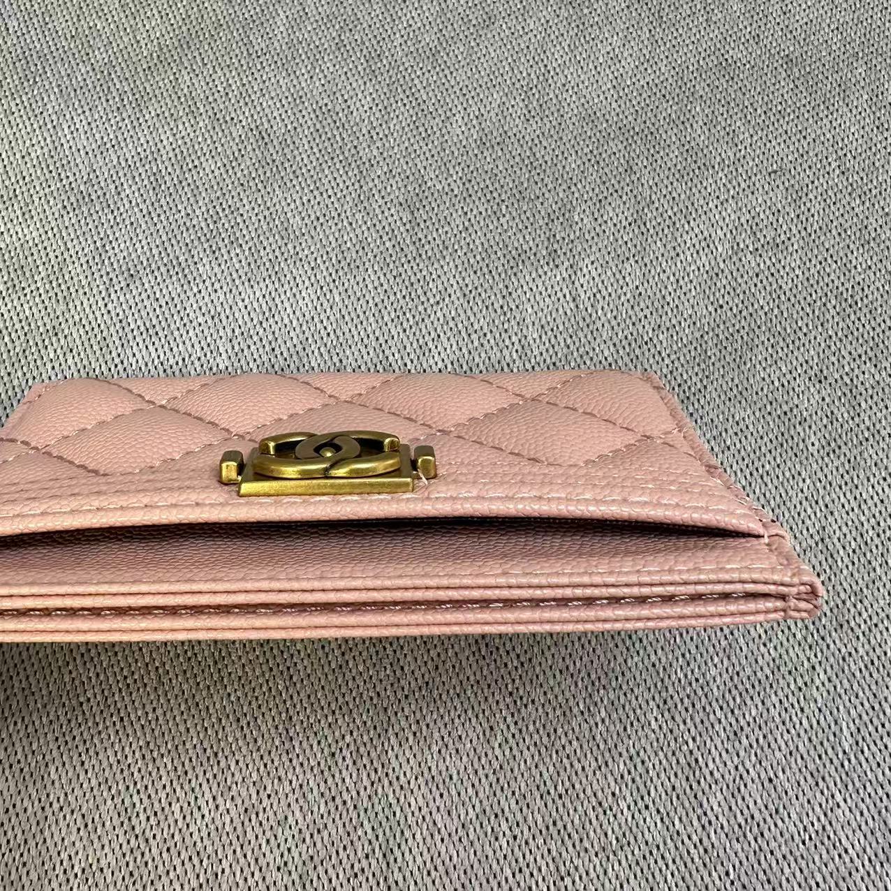 シャネル CHANEL ボーイ カードケース タイムレス クラシックライン 名刺入れ 定期入れ グレインカーフレザー