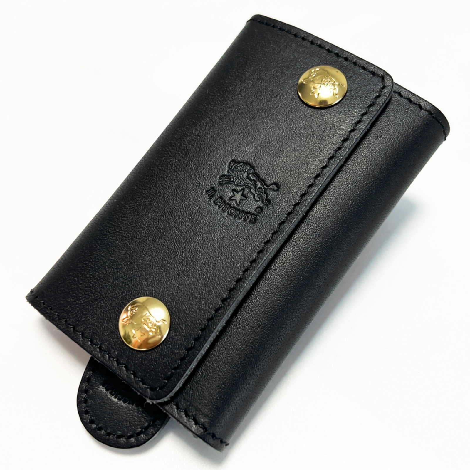 イルビゾンテ iL Bisonteキーケース SKH045 PG0001レザーキーケース スマートキー 6連 キーリング付き カードケース付き キーホルダー メンズ レディース ユニセックス 本革 プレゼント 