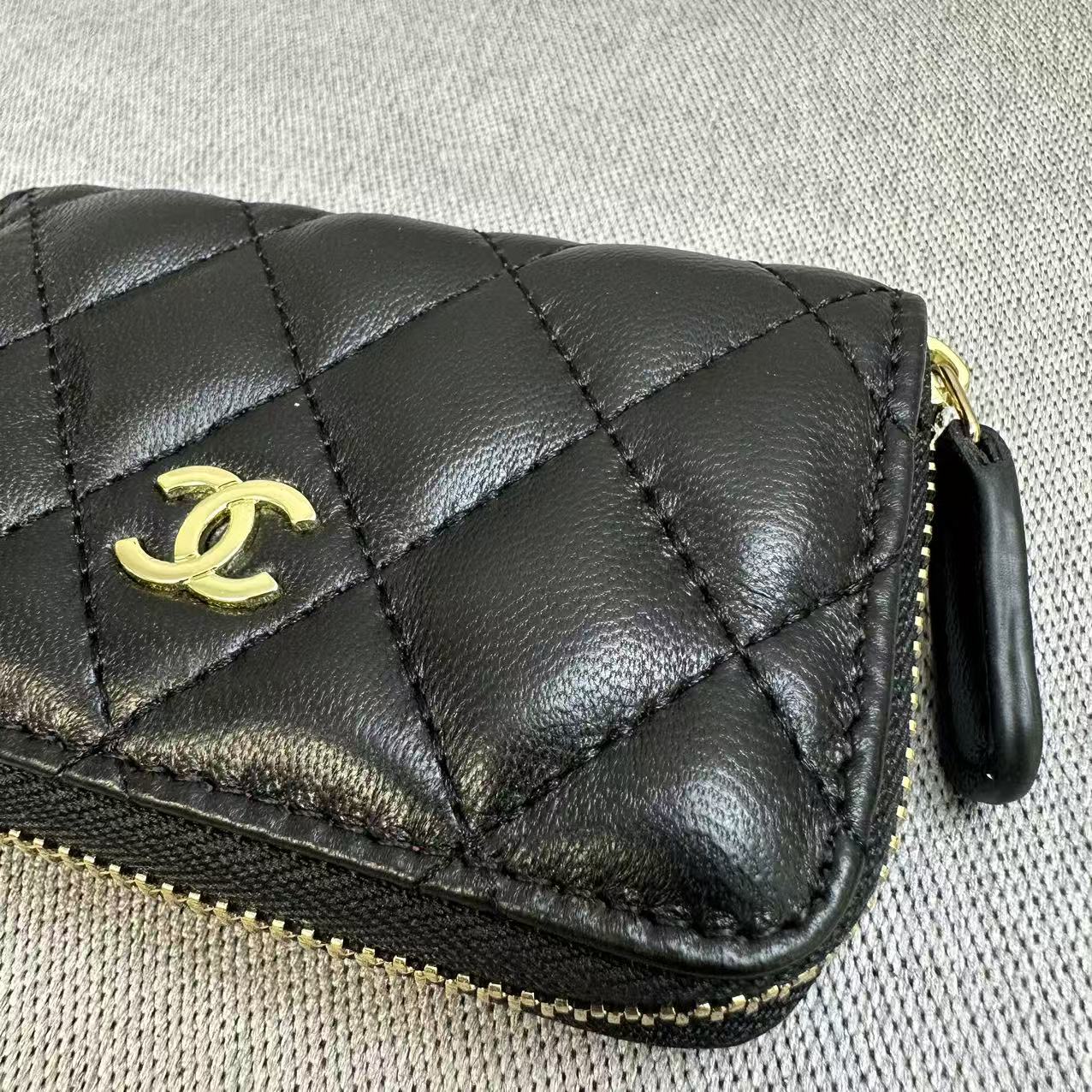 CHANEL シャネル キャビアスキン コインパース コインケース 小銭入れ 折りたたみ財布