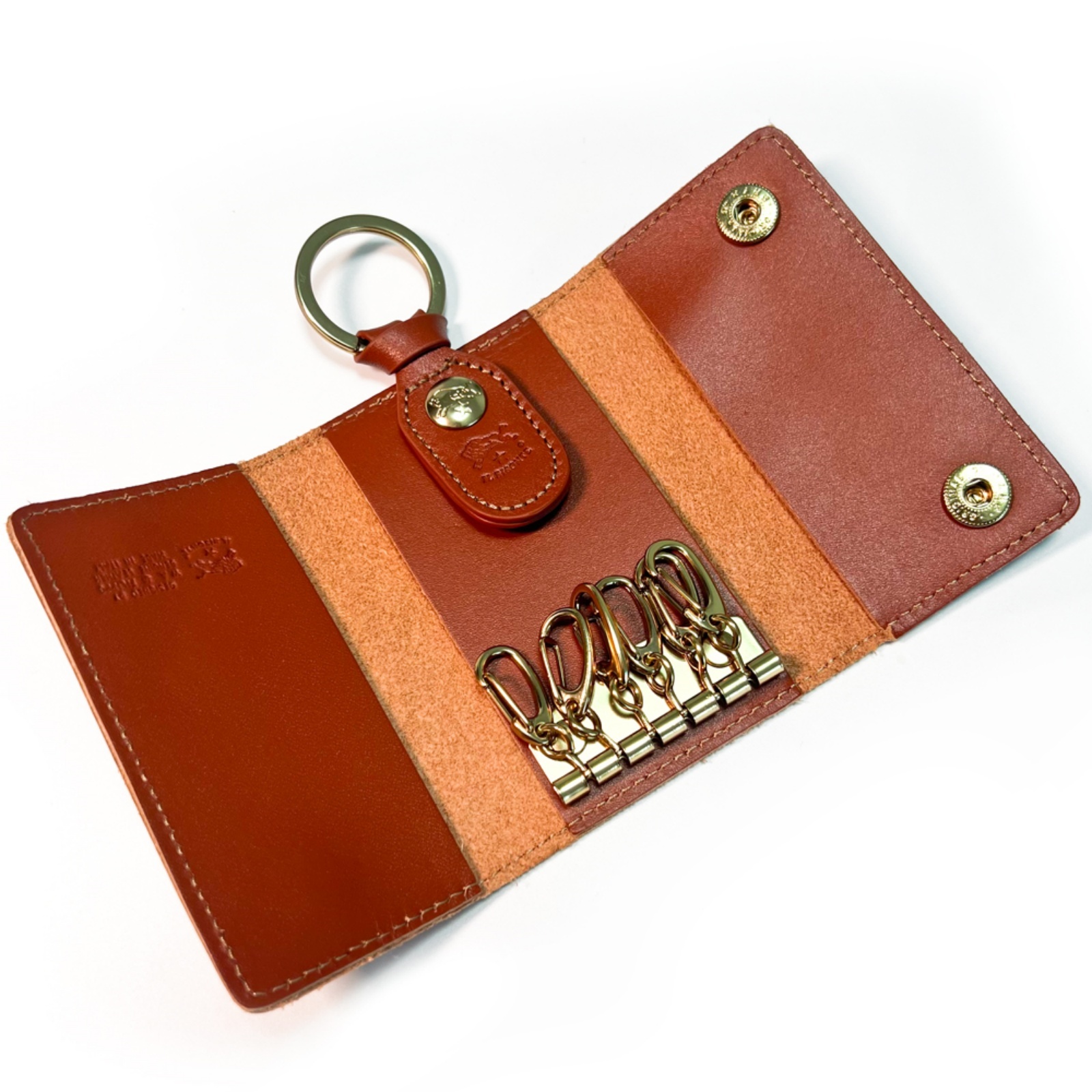 イルビゾンテ iL Bisonteキーケース SKH045 PG0001レザーキーケース スマートキー 6連 キーリング付き カードケース付き キーホルダー メンズ レディース ユニセックス 本革 プレゼント 