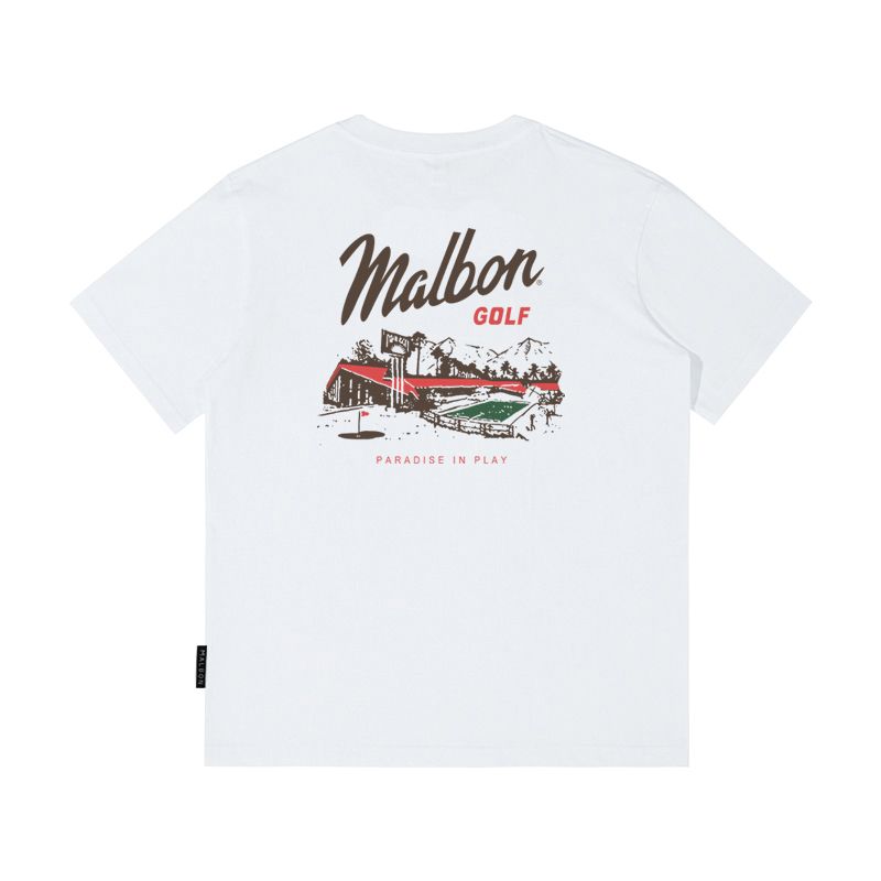 말본 Malbon golf 골프 웨어 티셔츠 