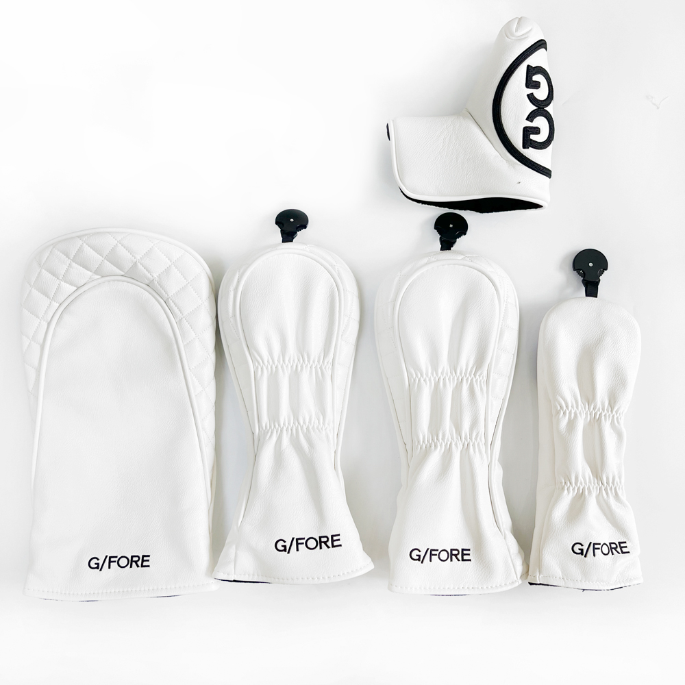 G/FORE ジーフォア ゴルフ ヘッドカバー パターカバー ブレード型 マレット型 ドライバー ウッド用カバー ユーティリティ 5点セット/6点セット 防水仕様 番手付き