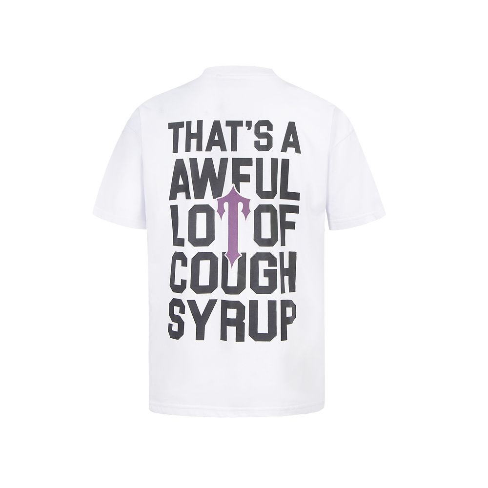 TRAPSTAR X THAT'S A AWFULトラップスター Tシャツ メンズ 半袖 おしゃれ ブランド クルーネック ロゴTシャツ メンズ シンプルロゴ カジュアル