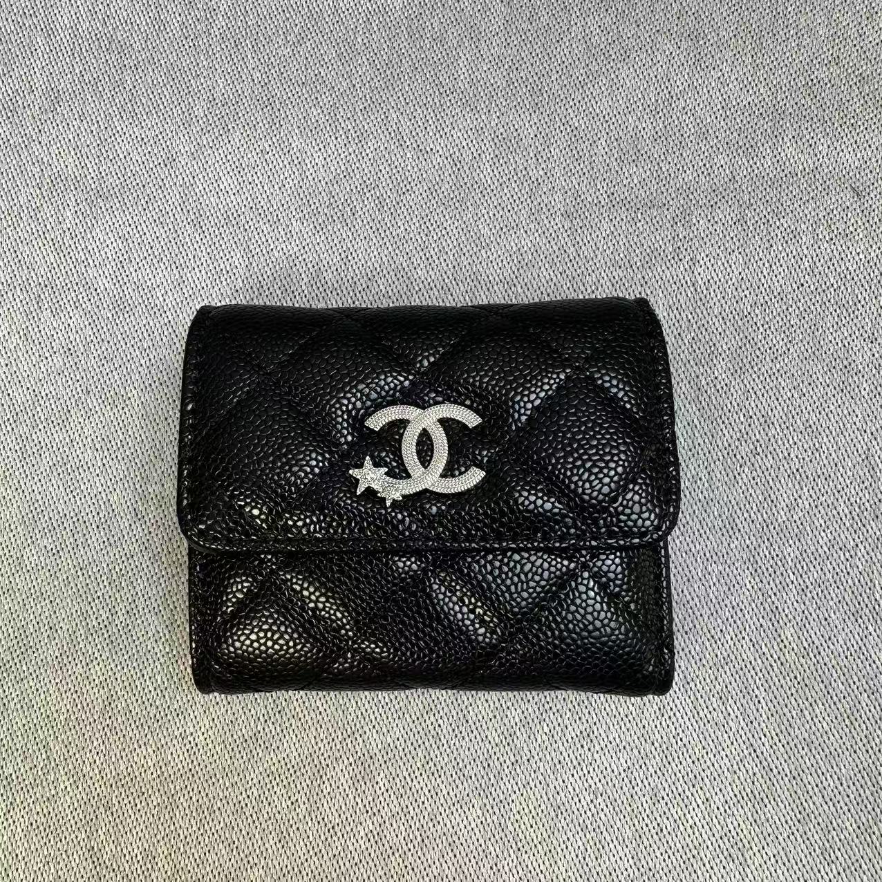 シャネル CHANEL 三つ折り財布 スモール フラップ ウォレット 財布 スター 星 