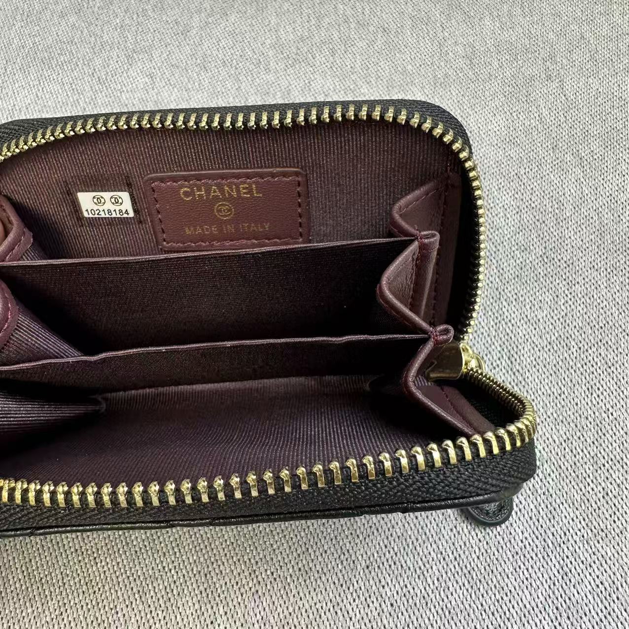 CHANEL シャネル キャビアスキン コインパース コインケース 小銭入れ 折りたたみ財布