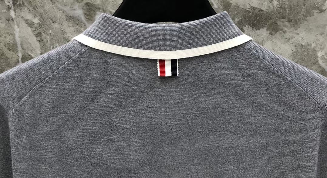 톰브라운 Thom Browne 케이블 니트 4바 스트라이프 반팔 폴로셔츠 남녀공용