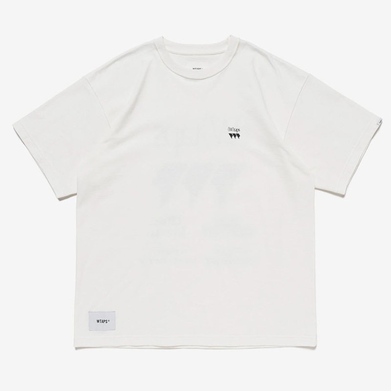 [Copy]WTAPS（ダブルタップス） Tシャツ 半袖 コットン ホワイト ブラック