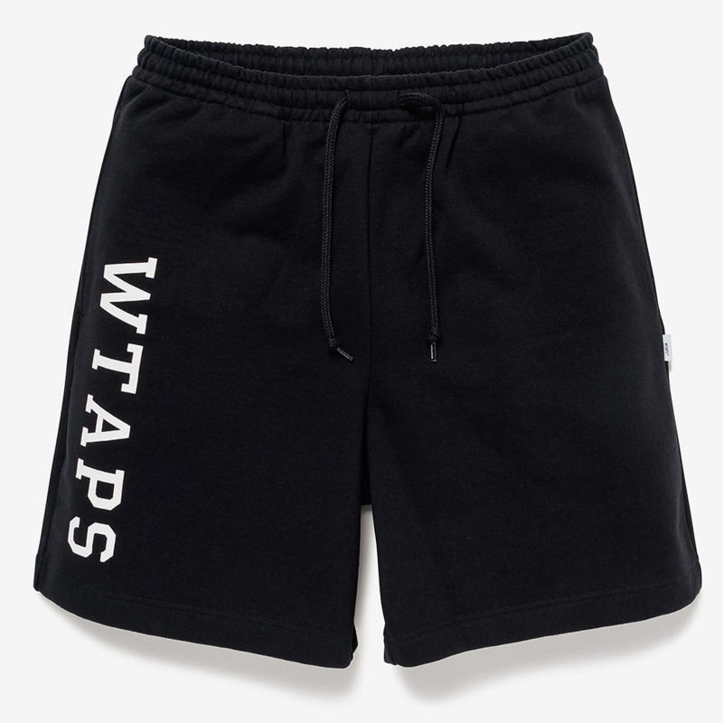 WTAPS ダブルタップス アカデミー ショートパンツ コットン スウェット ハーフ ブラック グレー