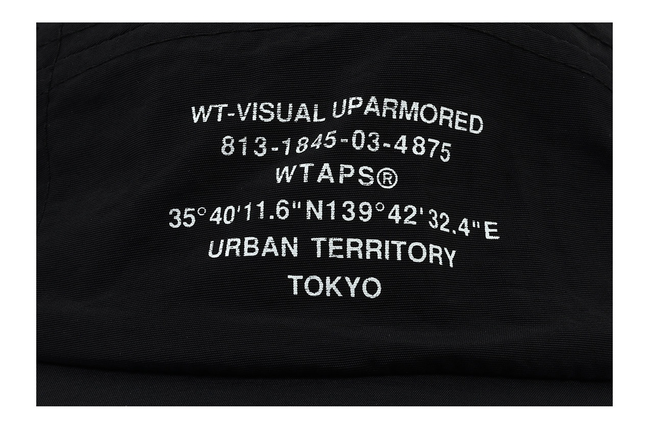 WTAPS ダブルタップス ベースボールキャップ ロゴプリント ナイロン メンズ UVカット アウトドア