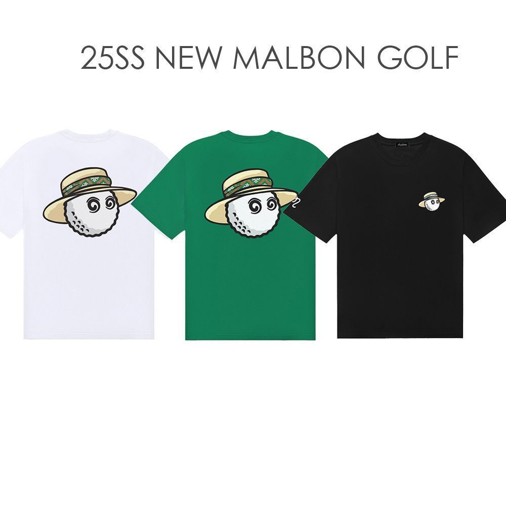 말본 Malbon golf 골프 웨어 티셔츠 