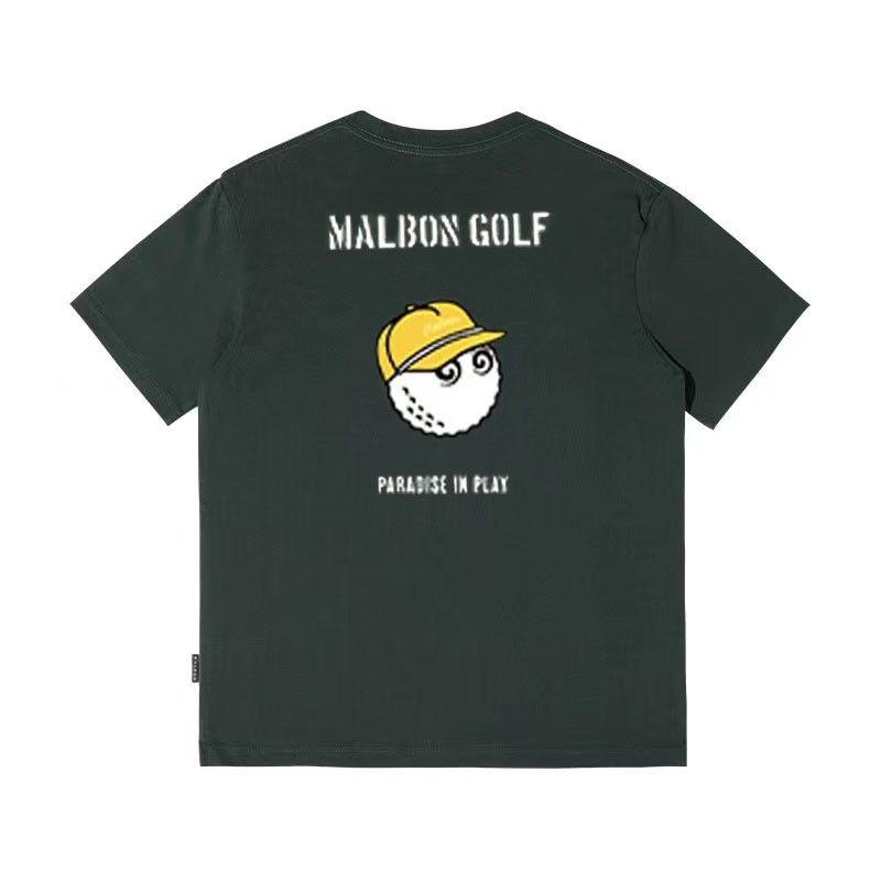 말본 Malbon golf 골프 웨어 티셔츠 