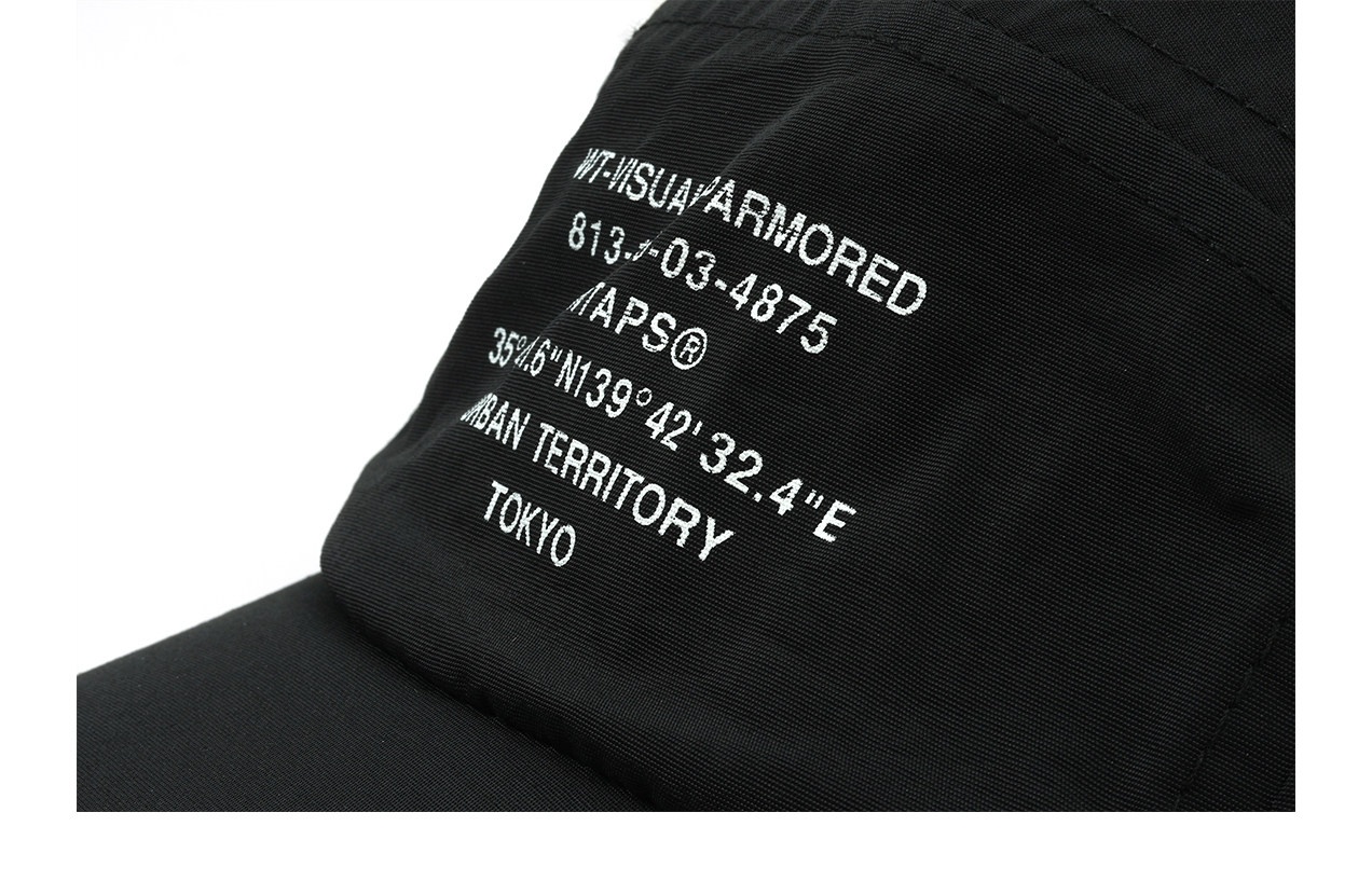 WTAPS ダブルタップス ベースボールキャップ ロゴプリント ナイロン メンズ UVカット アウトドア