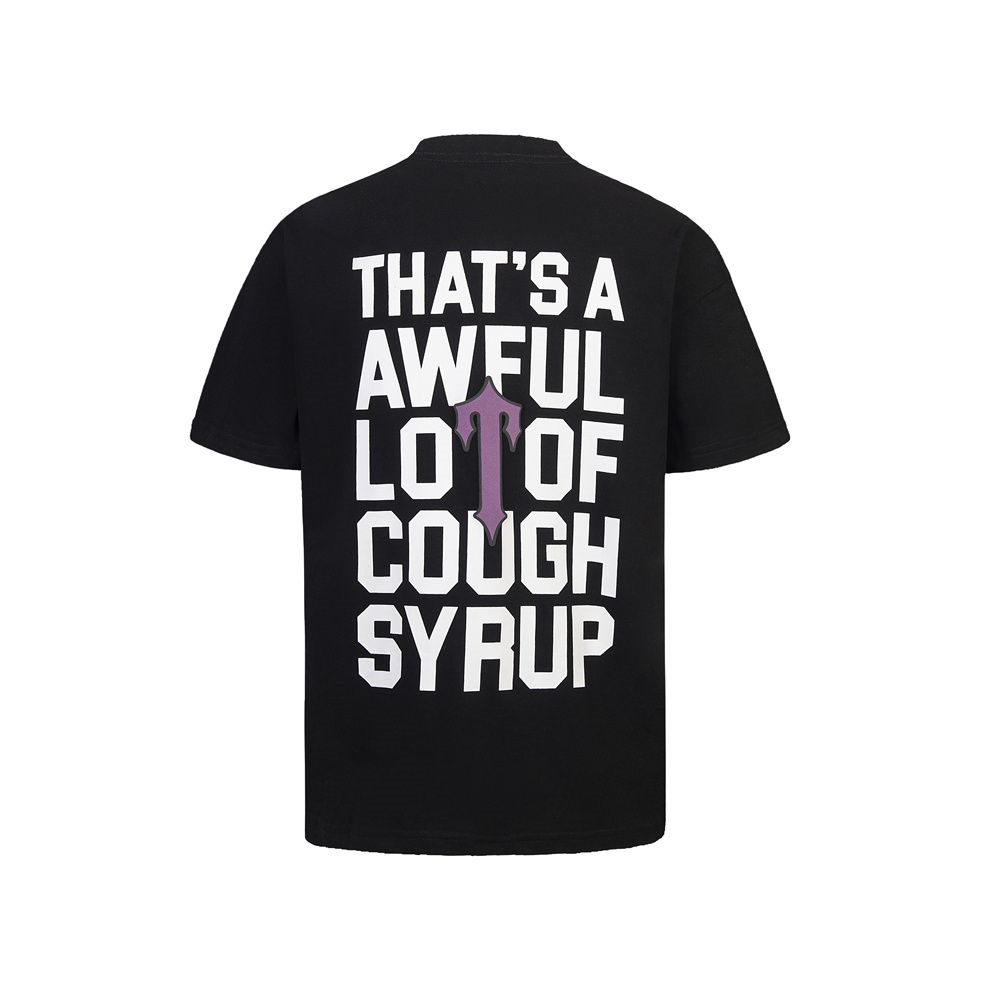 TRAPSTAR X THAT'S A AWFULトラップスター Tシャツ メンズ 半袖 おしゃれ ブランド クルーネック ロゴTシャツ メンズ シンプルロゴ カジュアル