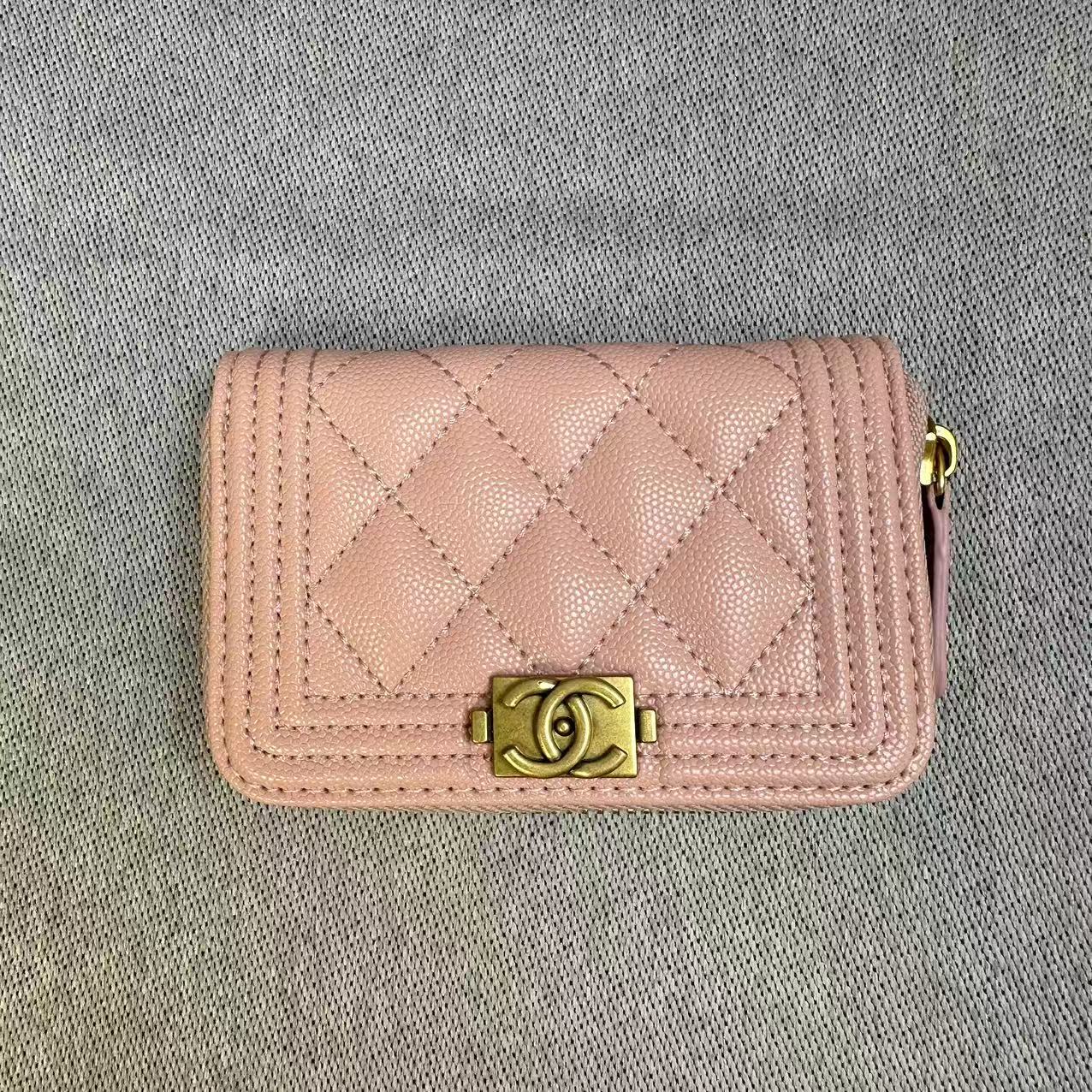 CHANEL シャネル キャビアスキン コインパース コインケース 小銭入れ 折りたたみ財布