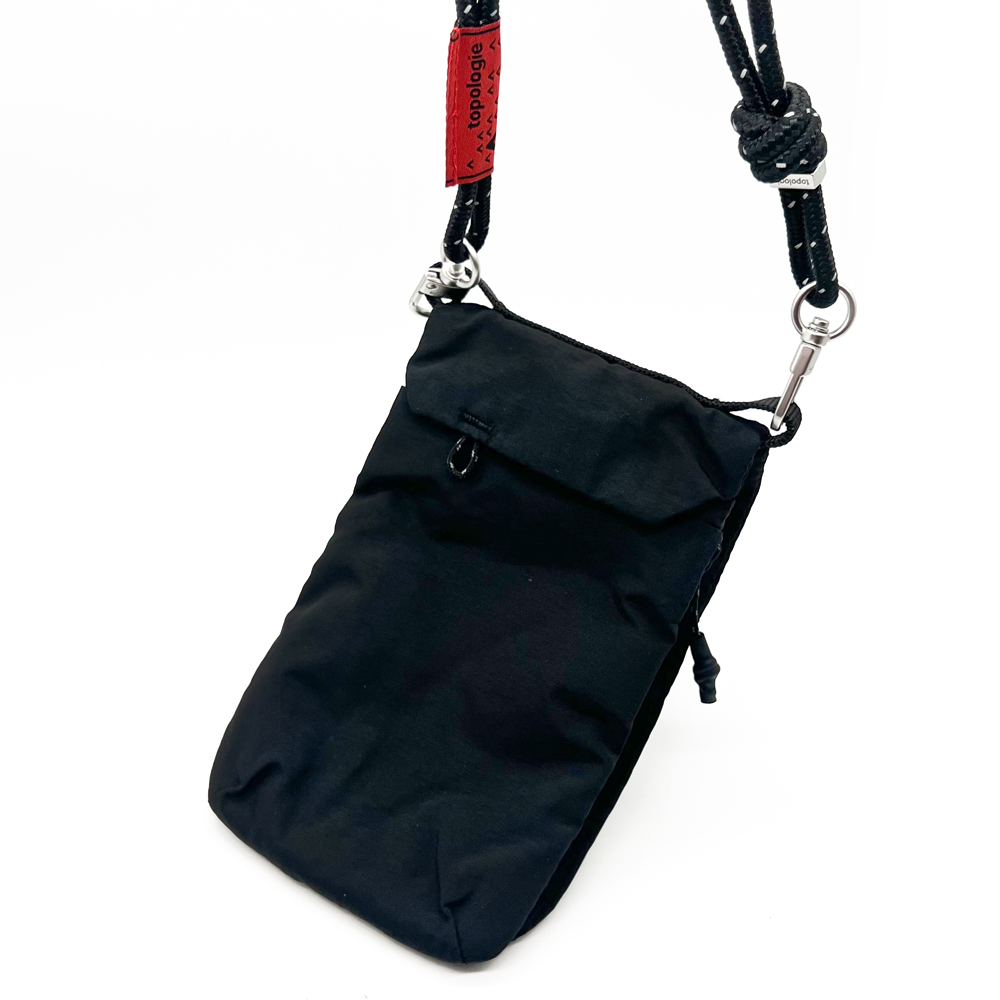 Topologieトポロジー Phone Sacoche フォンサコッシュ 男女兼用 ストラップ付 ミニショルダーバッグ スマホバッグ ブラック モスグリーン