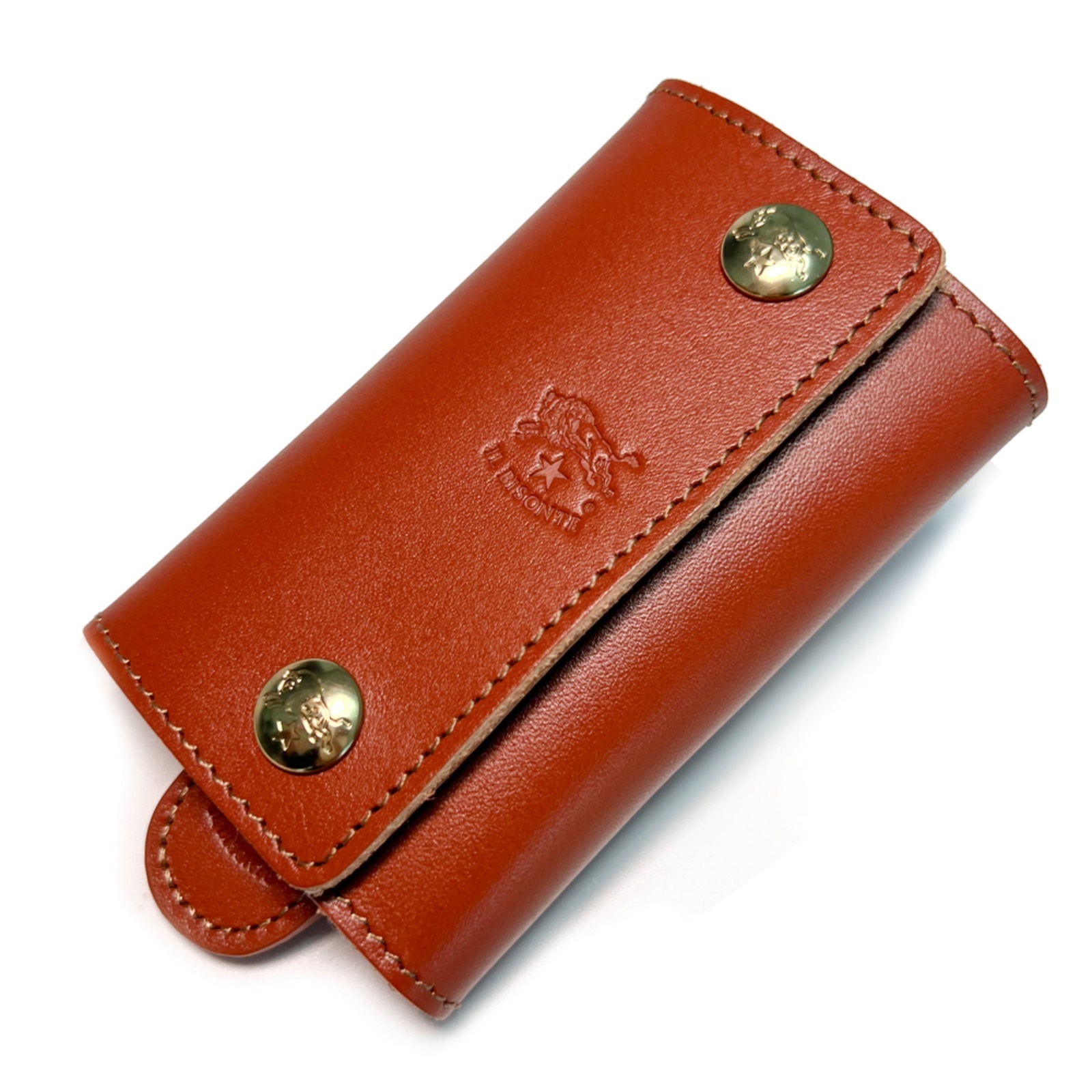 イルビゾンテ iL Bisonteキーケース SKH045 PG0001レザーキーケース スマートキー 6連 キーリング付き カードケース付き キーホルダー メンズ レディース ユニセックス 本革 プレゼント 