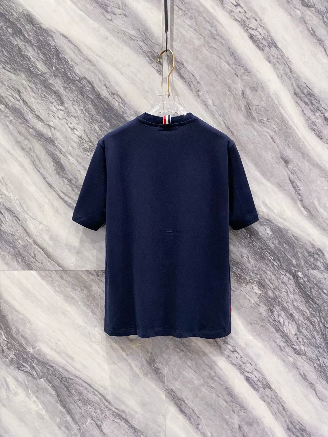 톰브라운 Thom Browne 24SS 클래식 트리컬러 라인 반팔 티셔츠 남녀공용