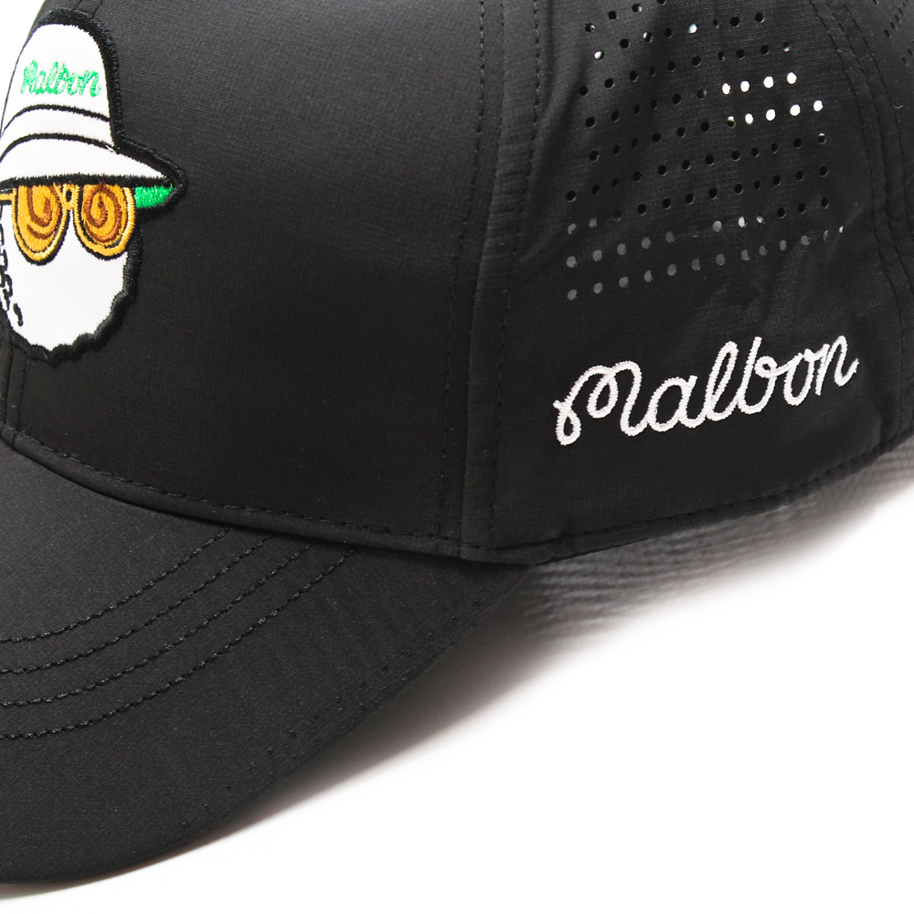 マルボンキャップ メンズ ゴルフ 帽子 UVカット 紫外線対策 日焼け防止 深め つば広 ベースボールキャップ ロゴキャップ スポーツ