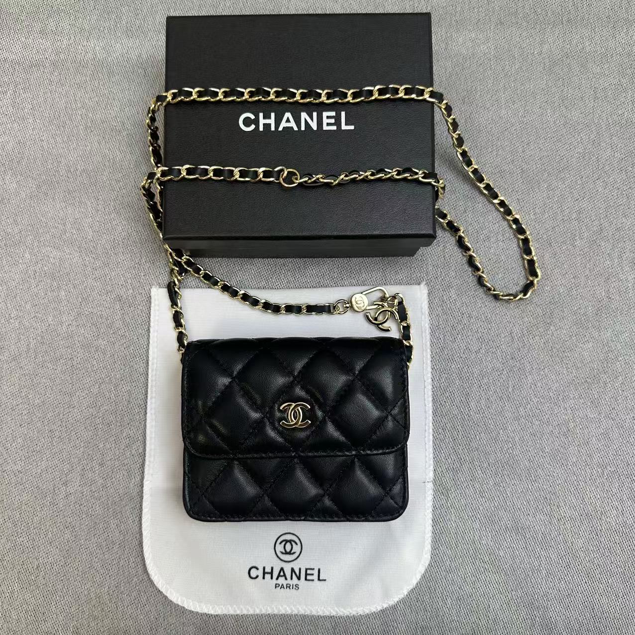 CHANEL シャネル マトラッセ チェーンウォレット ポシェット ココマーク ショルダーバッグ
