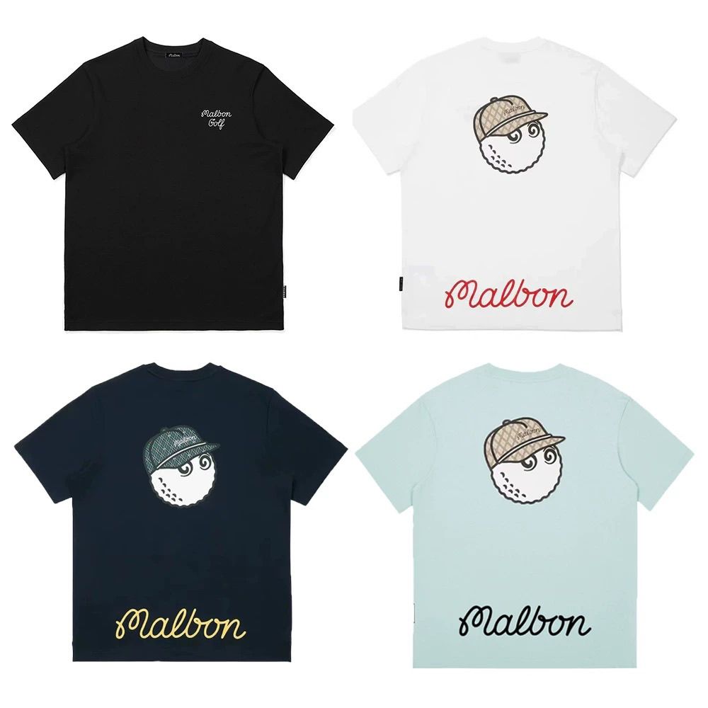 말본 Malbon golf 골프 웨어 티셔츠 