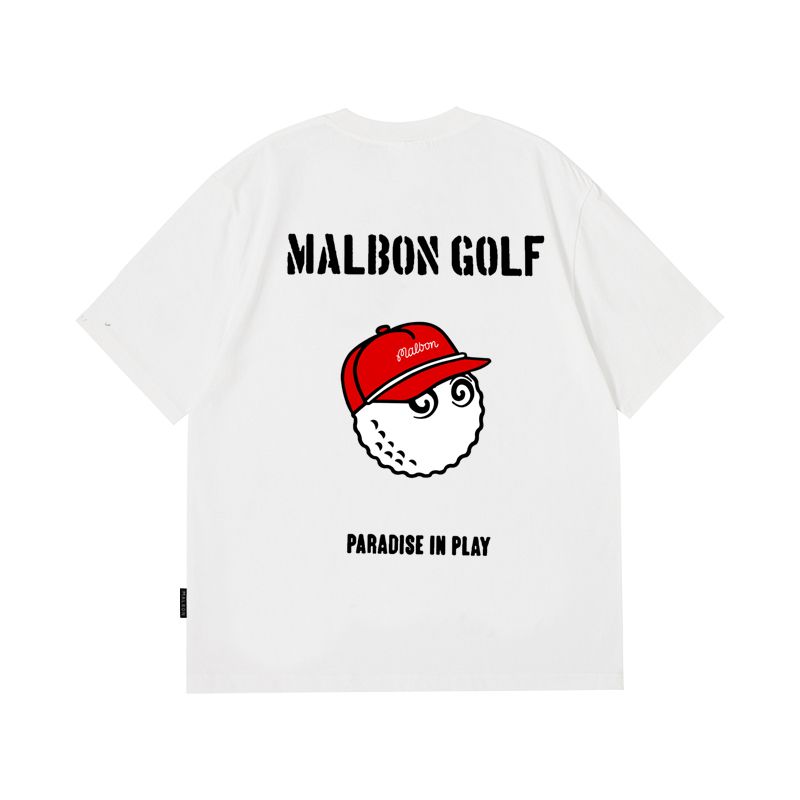 말본 Malbon golf 골프 웨어 티셔츠 
