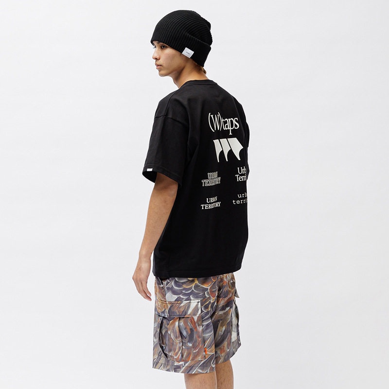 [Copy]WTAPS（ダブルタップス） Tシャツ 半袖 コットン ホワイト ブラック