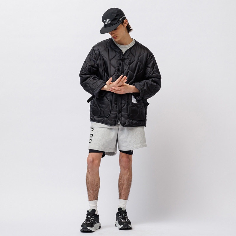 WTAPS ダブルタップス アカデミー ショートパンツ コットン スウェット ハーフ ブラック グレー