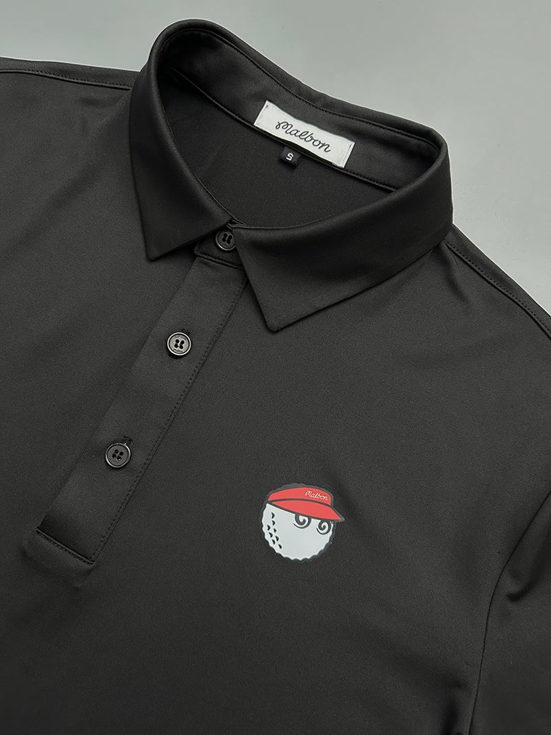 [Copy]マルボンゴルフ malbon golf ゴルフウェア ポロシャツ トップス 半袖 メンズ