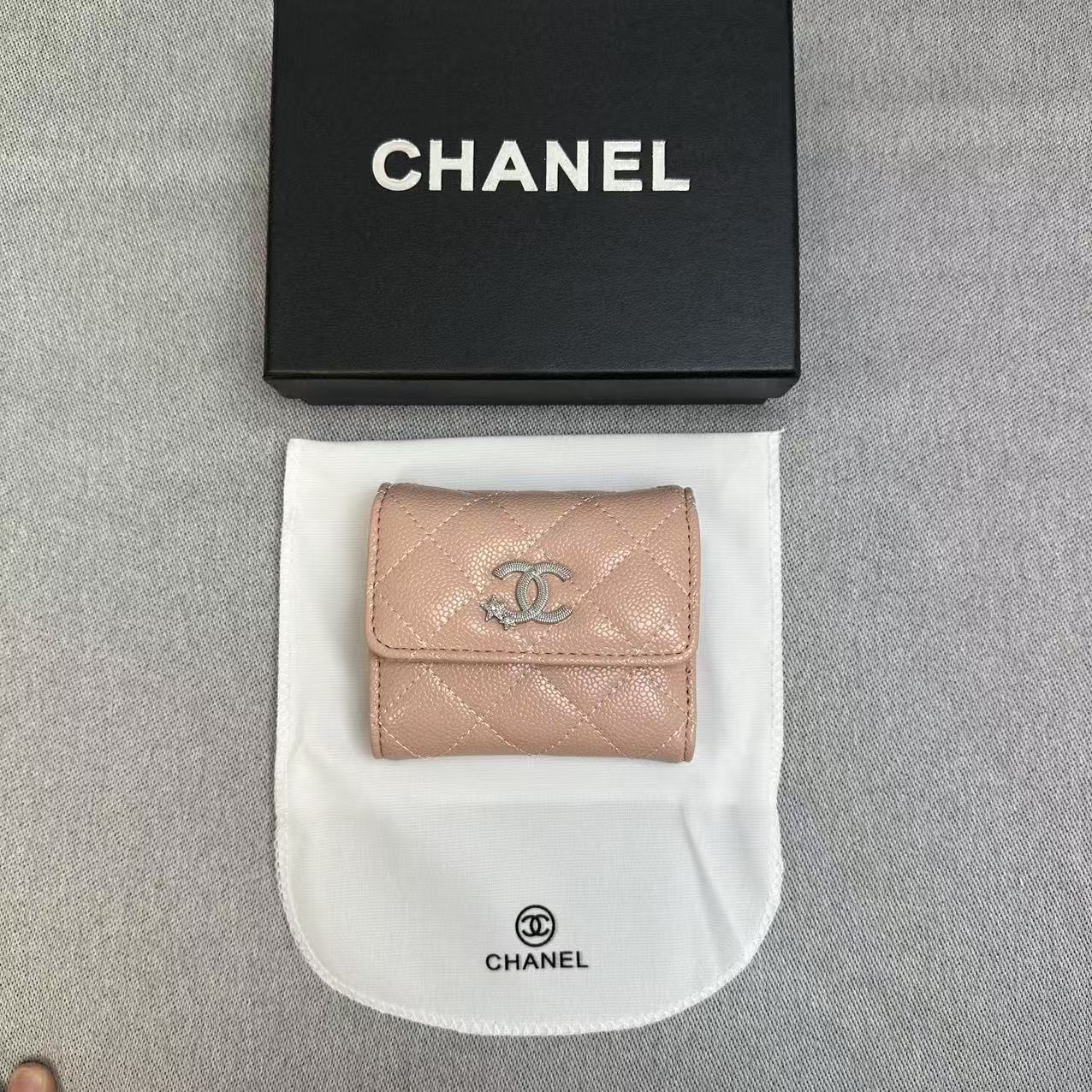 シャネル CHANEL 三つ折り財布 スモール フラップ ウォレット 財布 スター 星 
