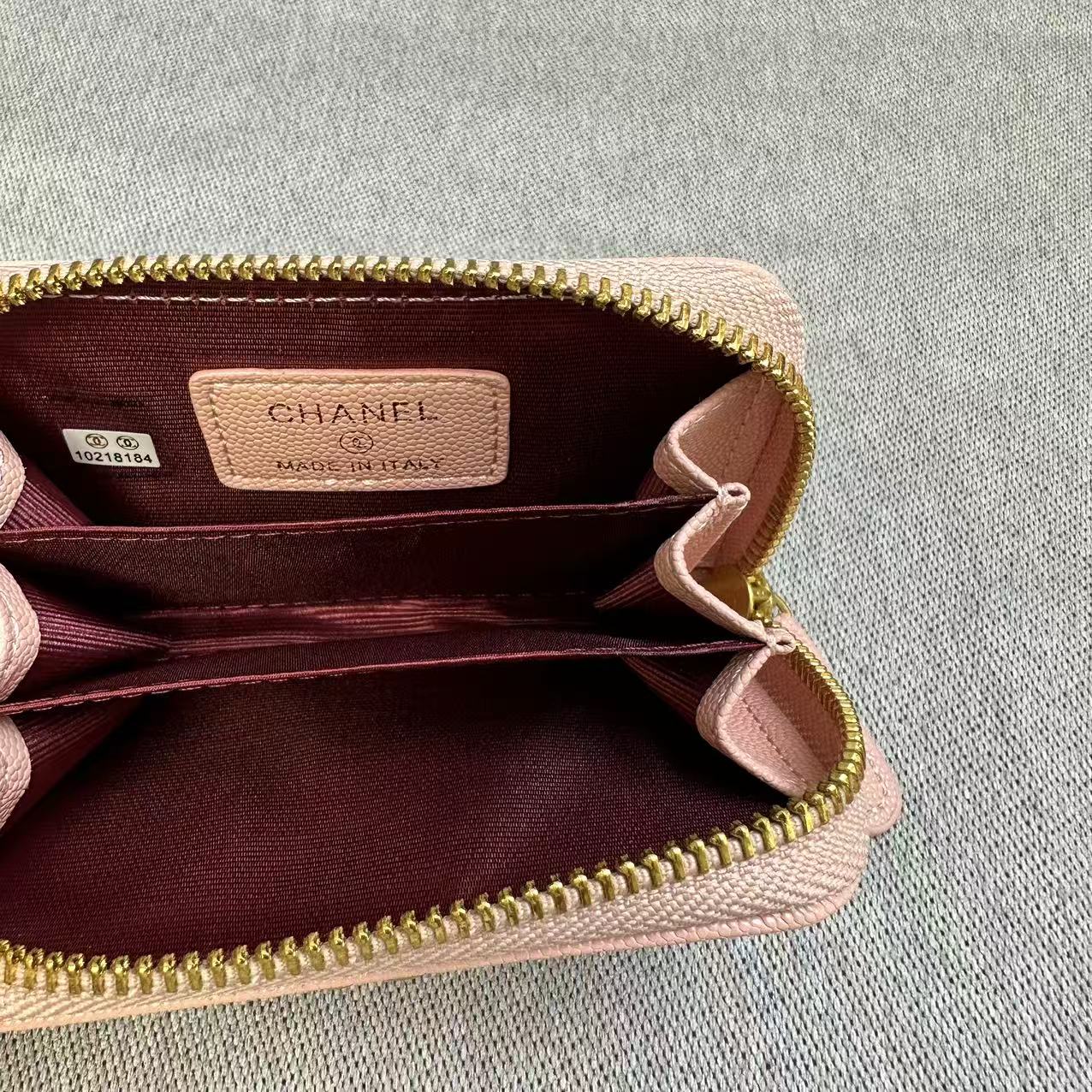 CHANEL シャネル キャビアスキン コインパース コインケース 小銭入れ 折りたたみ財布