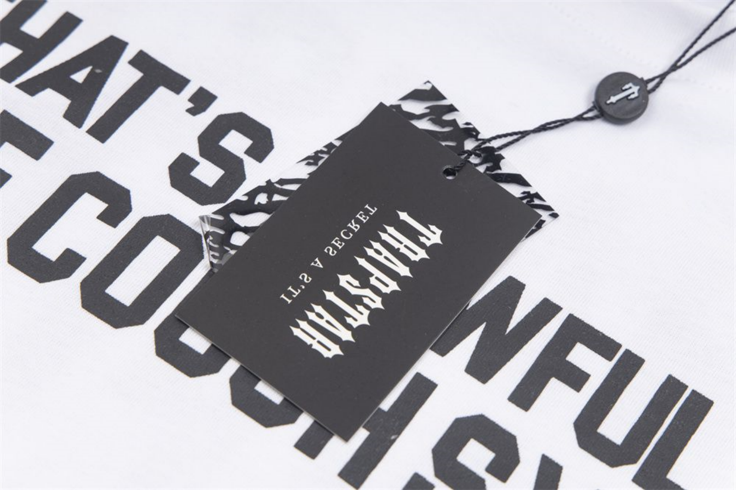 TRAPSTAR X THAT'S A AWFULトラップスター Tシャツ メンズ 半袖 おしゃれ ブランド クルーネック ロゴTシャツ メンズ シンプルロゴ カジュアル