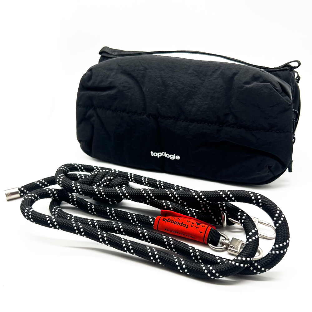 Topologie Bottle Sacoche トポロジー ボトルサコッシュ ストラップ付き ショルダーバッグ ブラック グリーン シルバー パープル レッド オフホワイト